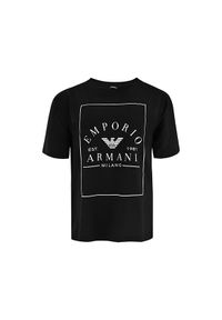 Emporio Armani Underwear T-Shirt EW000553 AF10887 UC001 Czarny Loose Fit. Kolor: czarny. Materiał: bawełna