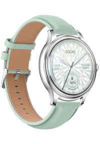 Smartwatch Colmi L28 Zielony (L28 Silver Leather). Rodzaj zegarka: smartwatch. Kolor: zielony #1