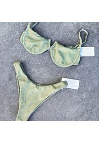 Intica - Strój kąpielowy z półmiseczkami odporny na słońce i chlor Krsta. Kolor: zielony. Materiał: tkanina, materiał #1