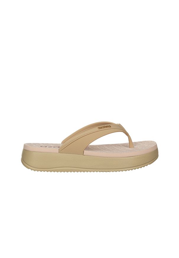 Japonki Azaleia Maria Light Beige, Beżowy, Tworzywo - 35-36. Okazja: na co dzień. Kolor: beżowy. Materiał: materiał, syntetyk. Styl: casual