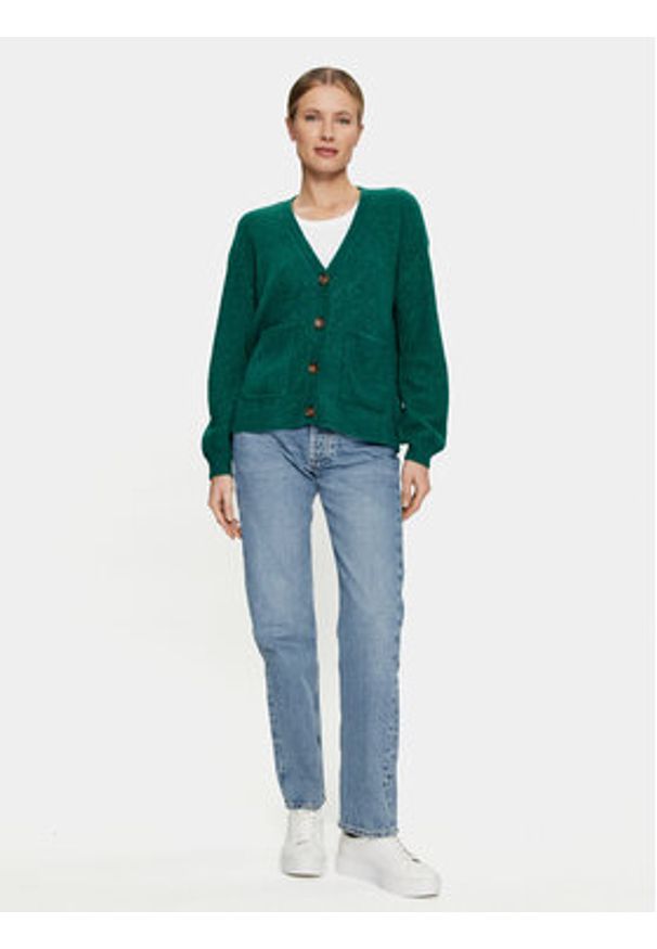 Cream Kardigan Merle 10610140 Zielony Relaxed Fit. Kolor: zielony. Materiał: syntetyk