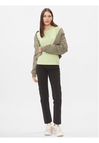 Calvin Klein Jeans T-Shirt Monologo J20J222564 Zielony Slim Fit. Kolor: zielony. Materiał: bawełna