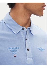 Aeronautica Militare Polo 251PO1852J677 Błękitny Regular Fit. Typ kołnierza: polo. Kolor: niebieski. Materiał: bawełna