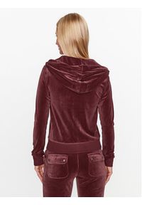 Juicy Couture Bluza Robertson JCAP176 Bordowy Slim Fit. Kolor: czerwony. Materiał: syntetyk