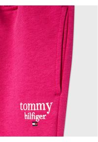 TOMMY HILFIGER - Tommy Hilfiger Spodnie dresowe Graphic KG0KG06866 D Różowy Regular Fit. Kolor: różowy. Materiał: bawełna #3