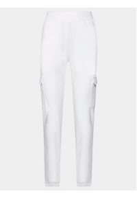 EA7 Emporio Armani Spodnie dresowe 3DTP64 TJKWZ 1100 Biały Regular Fit. Kolor: biały. Materiał: syntetyk
