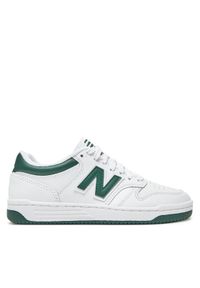 New Balance Sneakersy BB480LNG Biały. Kolor: biały. Materiał: skóra