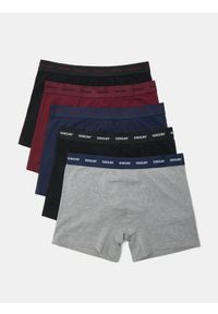 Sinsay - Bokserki Long 5 pack - granatowy. Kolor: niebieski