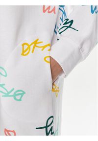 DKNY Bluza YI30002 Biały Regular Fit. Kolor: biały. Materiał: wiskoza, bawełna