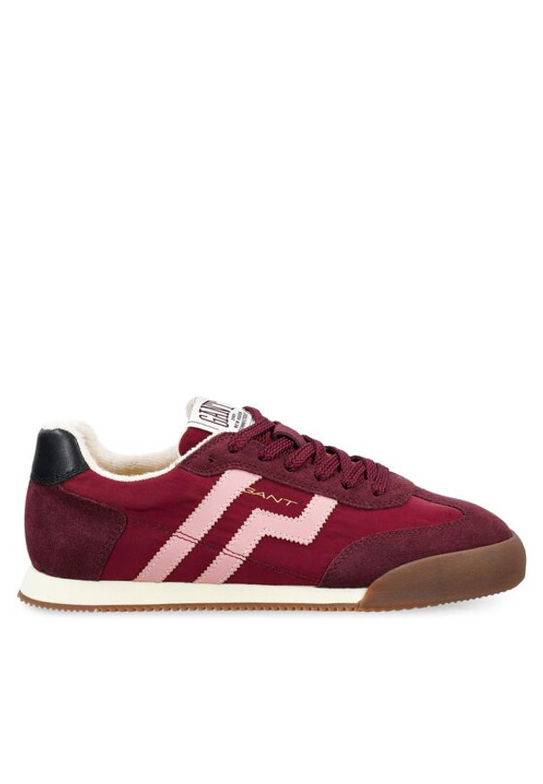 GANT - Gant Sneakersy 31531035 Bordowy. Kolor: czerwony. Materiał: zamsz, skóra