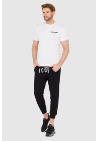 DSQUARED2 Biały męski bawełniany t-shirt z małym logo, Rozmiar S. Kolor: biały. Materiał: bawełna #2