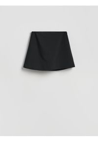 Reserved - Spódnico-szorty z dodatkiem wiskozy - czarny. Kolor: czarny. Materiał: wiskoza #1