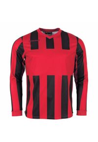 STANNO - Dżersej z długim rękawem Stanno Aspire. Kolor: wielokolorowy, czarny, czerwony. Materiał: jersey. Długość rękawa: długi rękaw. Długość: długie. Wzór: paski #1