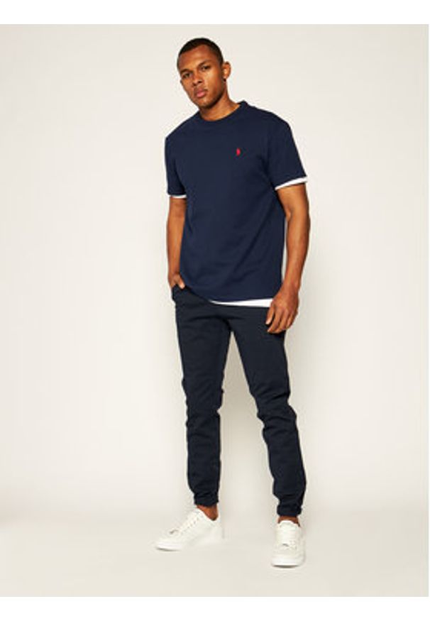 Polo Ralph Lauren T-Shirt Classics 710811284003 Granatowy Regular Fit. Typ kołnierza: polo. Kolor: niebieski. Materiał: bawełna