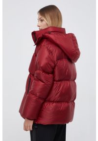 Calvin Klein Jeans Kurtka puchowa J20J216884.4890 damska kolor bordowy zimowa oversize. Kolor: czerwony. Materiał: puch. Wzór: gładki. Sezon: zima #4