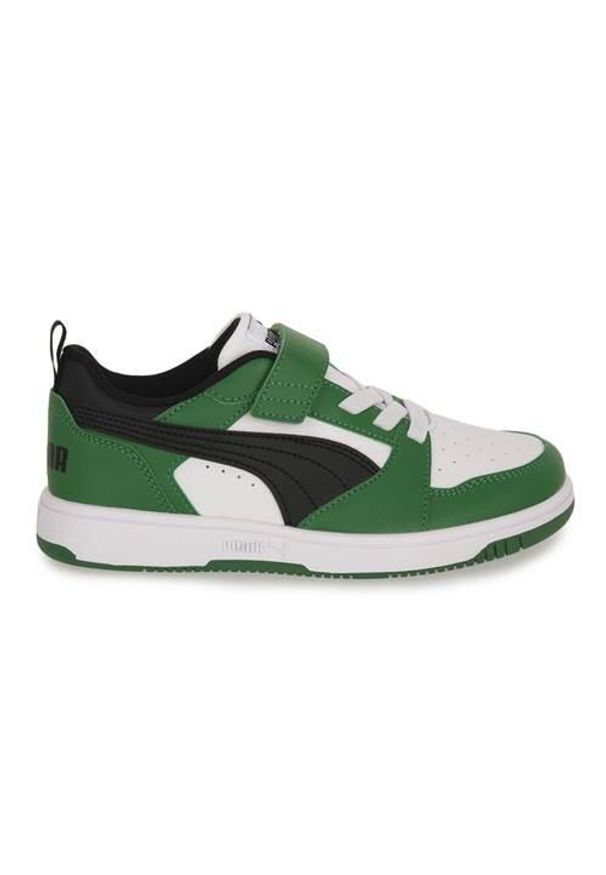 Buty do chodzenia dla dzieci Puma 05 Rebound V6 Low. Kolor: wielokolorowy. Materiał: materiał, syntetyk. Szerokość cholewki: normalna. Sport: turystyka piesza