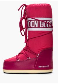Buty zimowe damskie Moon Boot Nylon Bouganville (14004400-062). Kolor: różowy. Materiał: nylon. Sezon: zima #1