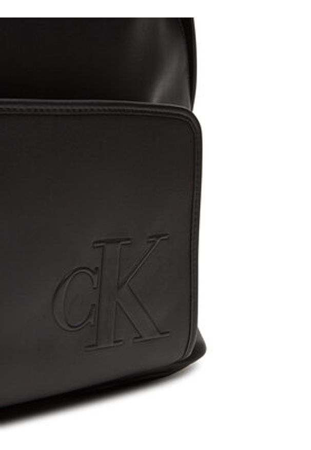 Calvin Klein Plecak Sculpted Impression Backpack 40 LV04G3155G Czarny. Kolor: czarny. Materiał: skóra