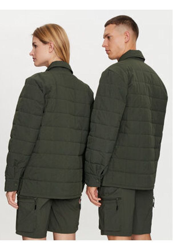 Rains Koszula Giron Liner Overshirt T1 19420 Zielony Regular Fit. Kolor: zielony. Materiał: syntetyk