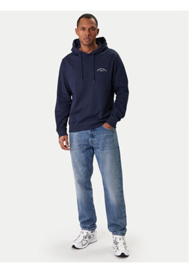 Jack & Jones Bluza College Logo 12288362 Granatowy Regular Fit. Kolor: niebieski. Materiał: bawełna