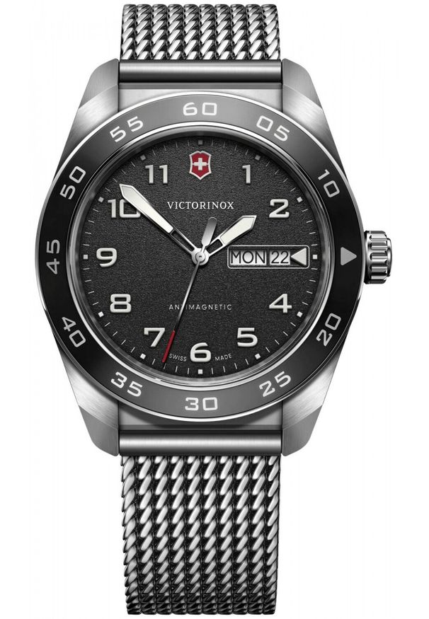 VICTORINOX - Zegarek męski Victorinox 242043 srebrny. Kolor: srebrny