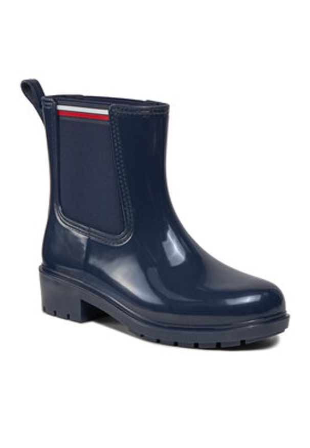 TOMMY HILFIGER - Tommy Hilfiger Kalosze Essential Corporate FW0FW07762 Granatowy. Kolor: niebieski. Materiał: guma