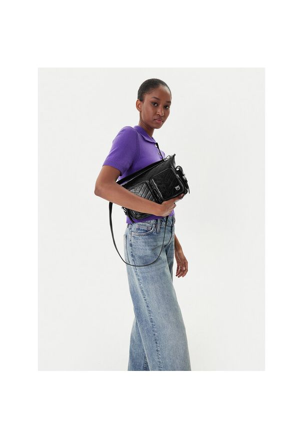 Pinko - Torebka PINKO. Kolor: czarny