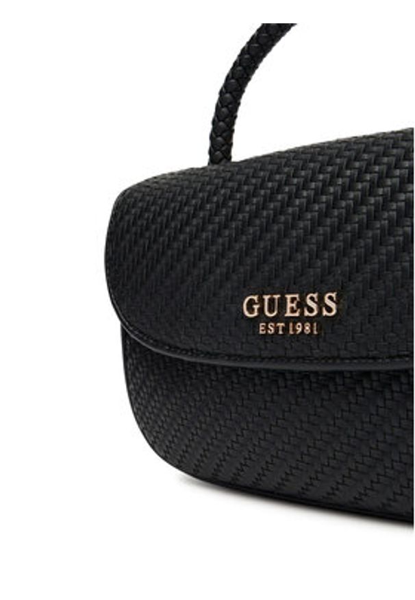 Guess Torebka Mirema HWWG96 31200 Czarny. Kolor: czarny. Materiał: skórzane