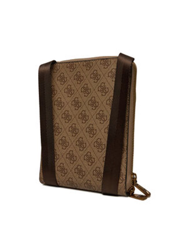 Guess Saszetka HMSILO P5109 Beżowy. Kolor: beżowy. Materiał: skóra