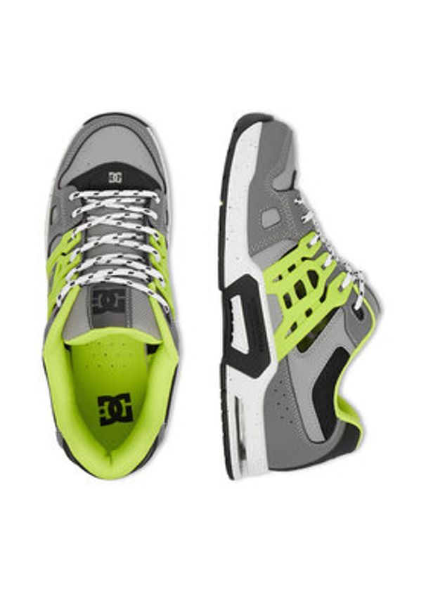 DC Shoes Sneakersy EO-AT-2 DC02906025 Szary. Kolor: szary. Materiał: skóra