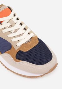 Born2be - Szare Casualowe Buty Sportowe Typu Sneakersy Glorelle. Okazja: na co dzień. Zapięcie: sznurówki. Kolor: szary. Materiał: jeans #6