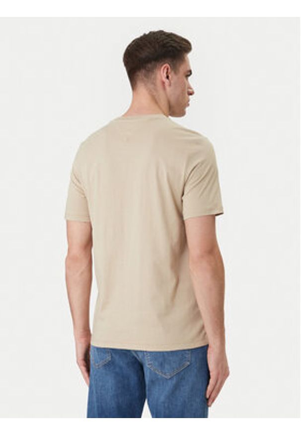 TOMMY HILFIGER - Tommy Hilfiger T-Shirt Brand Love Box MW0MW42366 Beżowy Regular Fit. Kolor: beżowy. Materiał: bawełna