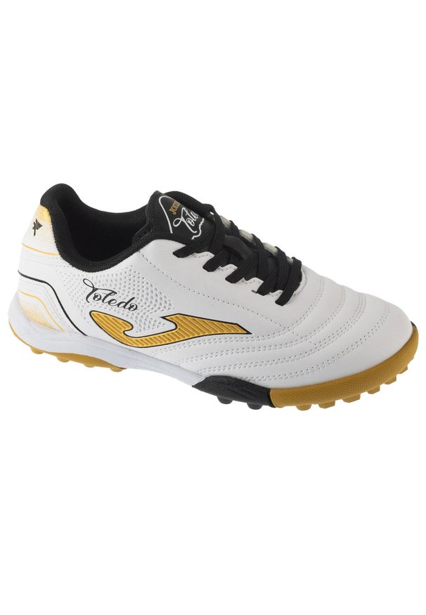 Joma - Buty piłkarskie turfy chłopięce, Toledo Jr 25 TOJW TF. Kolor: biały. Sport: piłka nożna