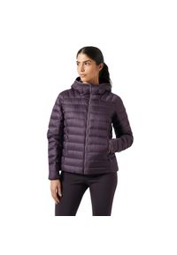 Damska kurtka z kapturem Helly Hansen Verglas Down 2.0. Typ kołnierza: kaptur. Kolor: fioletowy. Materiał: puch. Sport: turystyka piesza #1