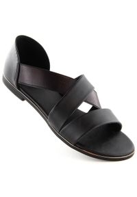 Sandały damskie wsuwane z gumką czarne Jezzi 3882. Zapięcie: bez zapięcia. Kolor: czarny #1