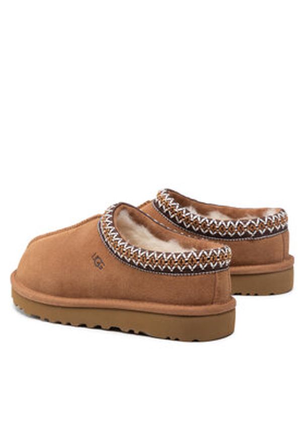 Ugg Kapcie W Tasman 5955 Brązowy. Kolor: brązowy. Materiał: skóra
