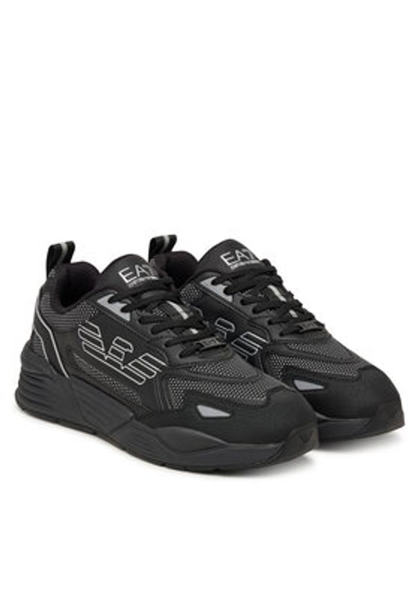 EA7 Emporio Armani Sneakersy 7X000306 AF23595 MZ186 Czarny. Kolor: czarny. Materiał: skóra