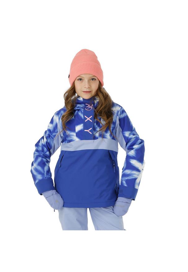 Roxy - Kurtka dziewczęca ROXY narty snowboard ocieplana wodoodporna niebieska 8LAT/S. Kolor: niebieski. Sezon: zima. Sport: narciarstwo, snowboard