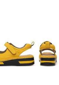 Rieker Sandały V59Q4-68 Żółty. Kolor: żółty. Materiał: syntetyk #7