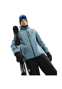 SIROKO - Męska kurtka snowboardowa Sporty zimowe Siroko W2 Beluga. Kolor: niebieski. Materiał: materiał, softshell. Sezon: zima. Sport: snowboard #1