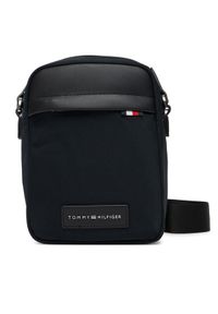 TOMMY HILFIGER - Tommy Hilfiger Saszetka Th Nylon Mini Reporter AM0AM13618 Czarny. Kolor: czarny. Materiał: materiał