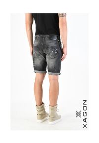 Xagon Szorty "Denim Shorts" | MR 232 | Mężczyzna | Czarny. Okazja: na co dzień. Kolor: czarny. Materiał: elastan, bawełna. Sezon: lato. Styl: casual, elegancki #4