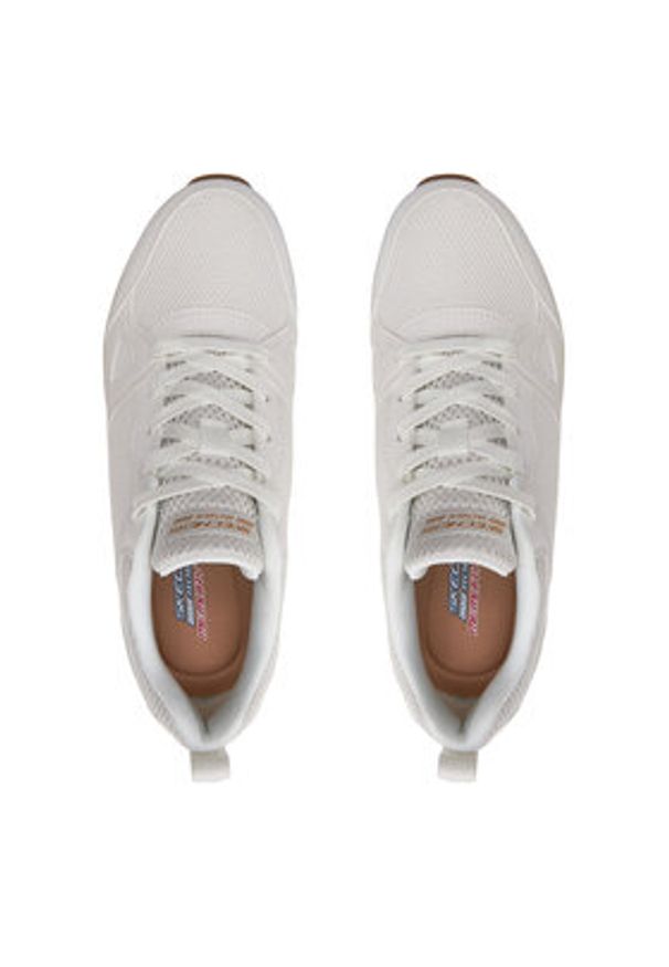 skechers - Skechers Sneakersy Bobs Sparrow 2.0-Retro Clean 117268/OFWT Biały. Kolor: biały. Materiał: materiał, mesh