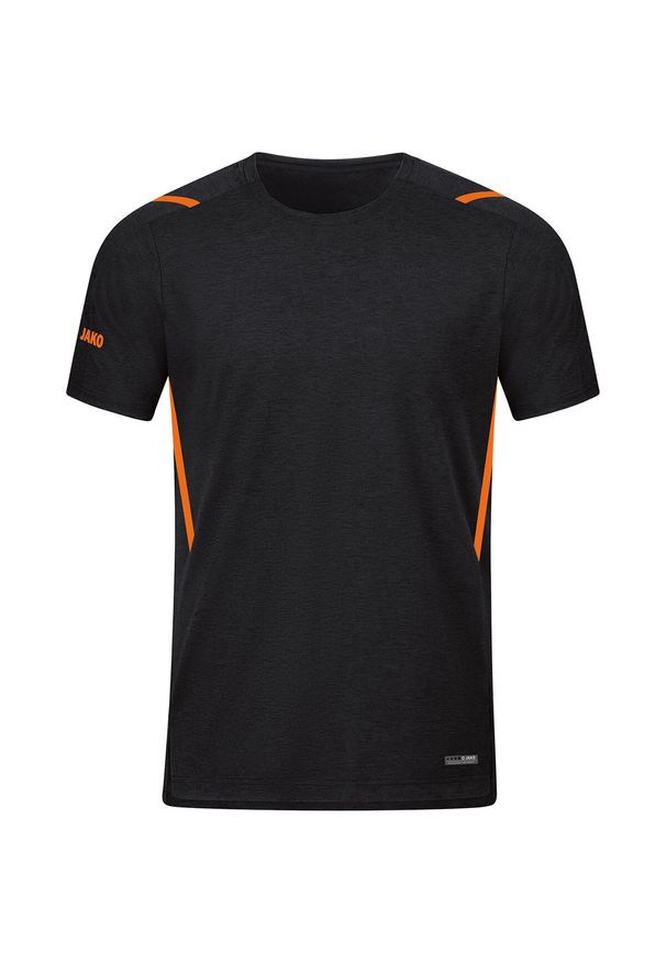 Koszulka damska Jako Challenge. Kolor: czarny, pomarańczowy, wielokolorowy. Materiał: materiał. Sport: piłka nożna