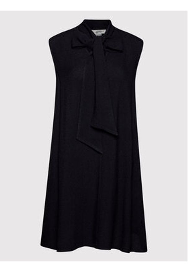 Victoria Victoria Beckham Sukienka codzienna 1122WDR003477A Czarny Relaxed Fit. Okazja: na co dzień. Kolor: czarny. Materiał: wiskoza. Typ sukienki: proste. Styl: casual