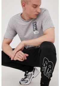 New Balance spodnie treningowe Tenacity Performance męskie kolor czarny z nadrukiem. Kolor: czarny. Materiał: materiał. Wzór: nadruk #4
