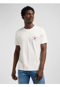 Lee - MESKA KOSZULKA LEE ESSENTIAL GRAPHIC TEE ECRU 112370518 #1