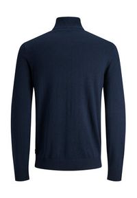 Jack & Jones Golf 12157417 Granatowy Regular Fit. Typ kołnierza: golf. Kolor: niebieski. Materiał: bawełna #5