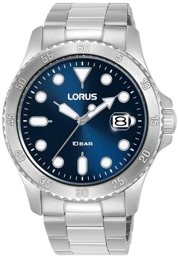 Zegarek Lorus Zegarek męski Lorus RS967DX9 srebrny. Kolor: srebrny