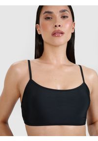 4f - 4F Dół od bikini damski - czarny XL. Stan: podwyższony. Kolor: czarny. Materiał: materiał, włókno, syntetyk, elastan